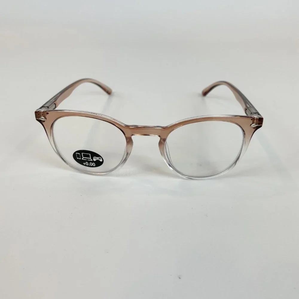 e-Specs +0.00 Blue Light Filtering Specs Blush & Clear